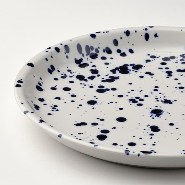 Ikea SILVERSIDA - Serving dish, fancy/blue, , 34 cm