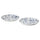 SILVERSIDA plate, patterned/blue, 26 cm, 2 pack