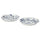 SILVERSIDA side plate, patterned/blue, 20 cm, 2 pack