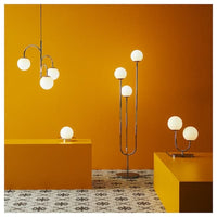 SIMRISHAMN Table/wall lamp - chrome/white opaline glass 16 cm , 16 cm - best price from Maltashopper.com 50437792