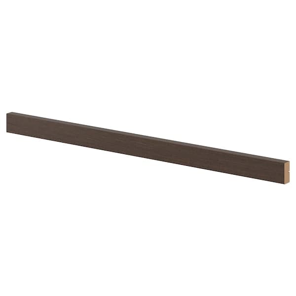 SINARP - Rounded deco strip/moulding, brown, 221 cm