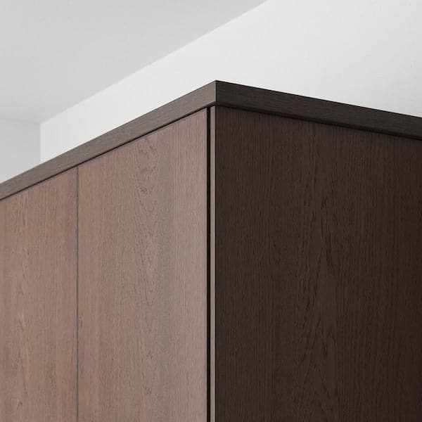Ikea SINARP - Rounded deco strip/moulding, brown, 221 cm