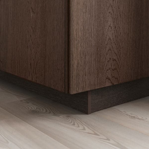 SINARP - Plinth, brown wood effect, 220x8 cm - best price from Maltashopper.com 00404181