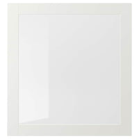 SINDVIK - Glass door, white/clear glass, 60x64 cm - best price from Maltashopper.com 90291858