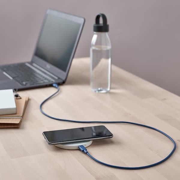 Ikea SITTBRUNN - USB-C to USB-C, blue, 1 m