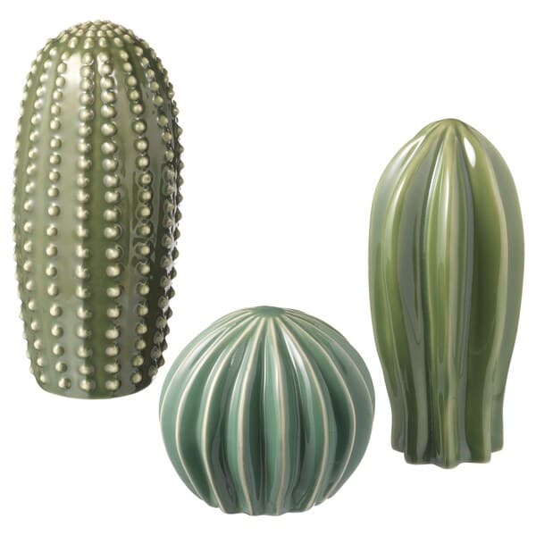 Ikea SJÄLSLIGT - Decoration set of 3, green