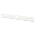 SKÅDIS hook rack, white, 28x3x2 cm