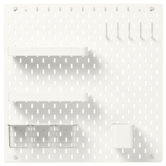 Ikea SKÅDIS - Pegboard combination, white, 56x56 cm