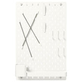 SKÅDIS pegboard combination, white, 36x56 cm