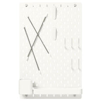 SKÅDIS - Pegboard combination, white, 36x56 cm - best price from Maltashopper.com 39216589