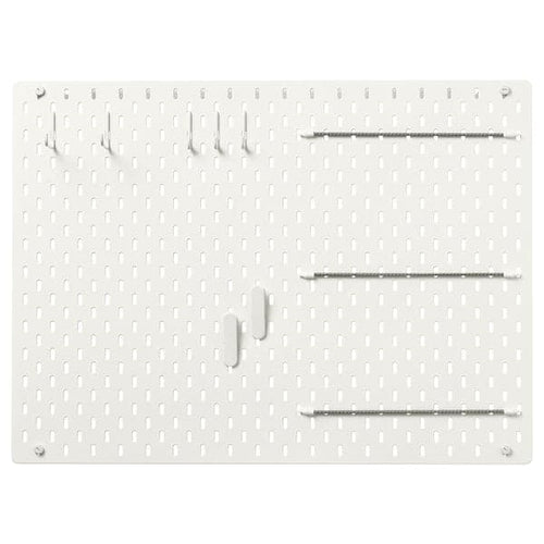 SKÅDIS - Pegboard combination, white, 76x56 cm