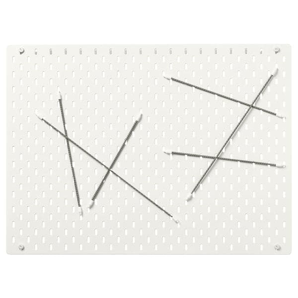 SKÅDIS - Pegboard combination, white, 76x56 cm - best price from Maltashopper.com 49217381