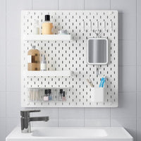 SKÅDIS - Pegboard combination, white, 56x56 cm - best price from Maltashopper.com 09216595