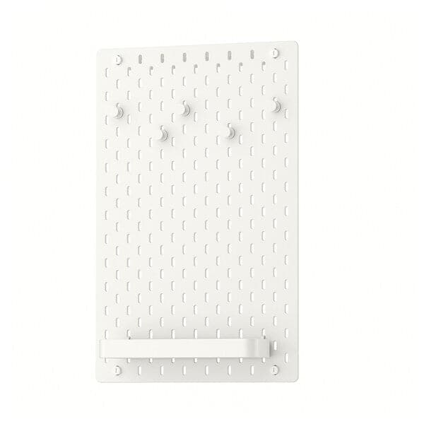 SKÅDIS - Pegboard combination, white, 36x56 cm - best price from Maltashopper.com 79515973