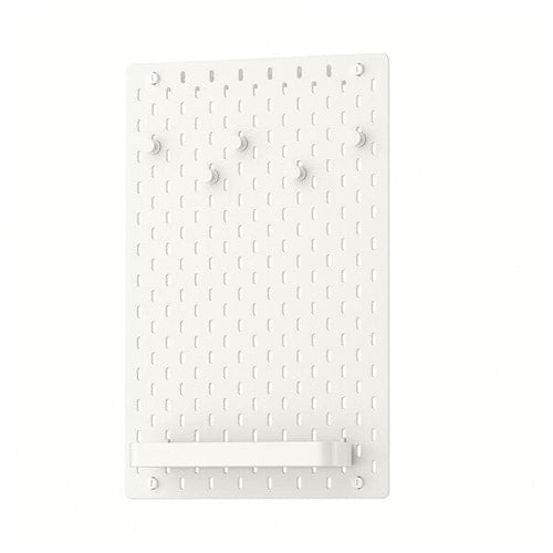 SKÅDIS - Pegboard combination, white, 36x56 cm