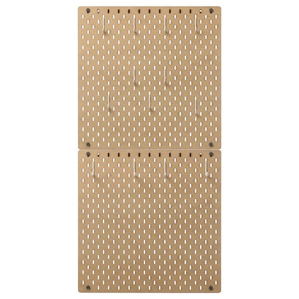Ikea SKÅDIS Combination of storage panel - wood 56x112 cm ,