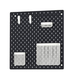 SKÅDIS pegboard combination, black, 56x56 cm