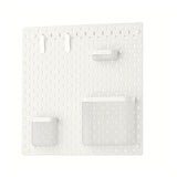 SKÅDIS pegboard combination, white, 56x56 cm
