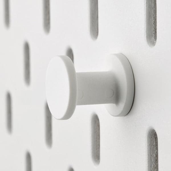 Ikea SKÅDIS - Hook, white, 19 mm