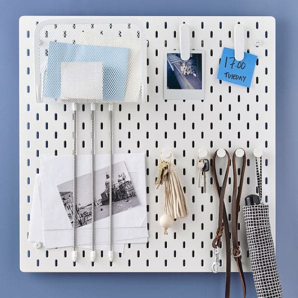 Ikea SKÅDIS - Pegboard, white, 56x56 cm
