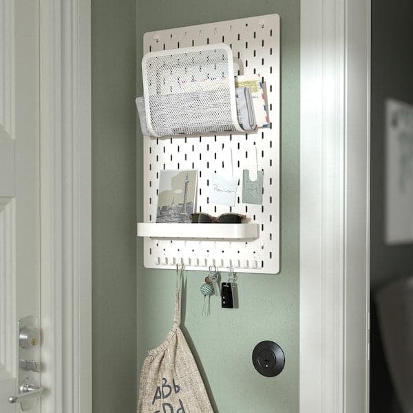 SKÅDIS - Pegboard, white, 36x56 cm - best price from Maltashopper.com 50320805