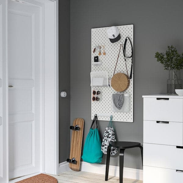 Ikea SKÅDIS - Pegboard, white, 56x56 cm