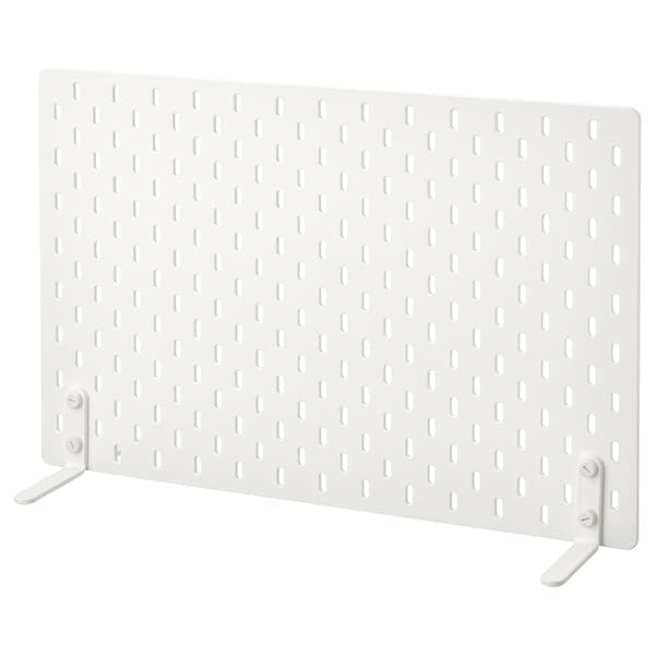 SKÅDIS - Freestanding peg board, white, 56x37 cm
