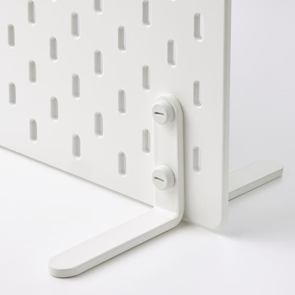 Ikea SKÅDIS - Freestanding peg board, white, 56x37 cm