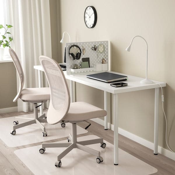 Ikea SKÅDIS - Freestanding peg board, white, 56x37 cm