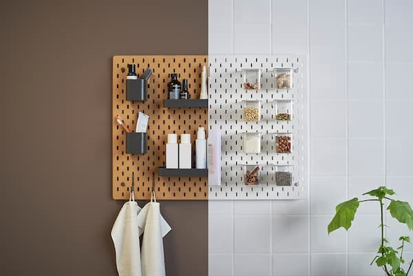 SKÅDIS Storage panel - wood 36x56 cm , 36x56 cm - best price from Maltashopper.com 70347173