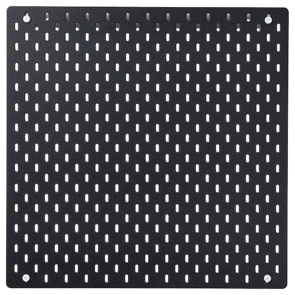 SKÅDIS - Pegboard, black, 56x56 cm