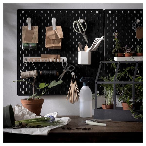 Ikea SKÅDIS - Pegboard, black, 56x56 cm