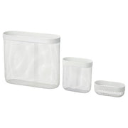 Ikea SKÅDIS - Storage basket, set of 3, white