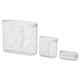 SKÅDIS storage basket, set of 3, white