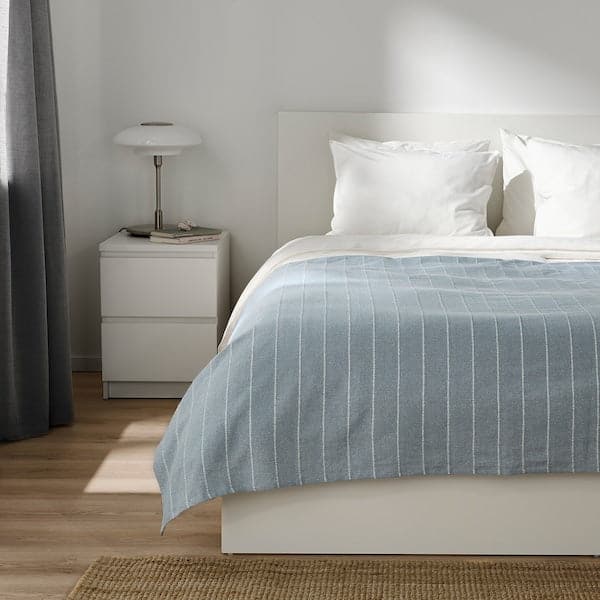 SKÄRMLILJA - Bedspread, light blue, 230x250 cm - best price from Maltashopper.com 80513435