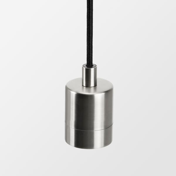 Ikea SKAFTET - Cord set, textile nickel-plated, 1.4 m
