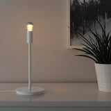 SKAFTET table lamp base, white, 30 cm