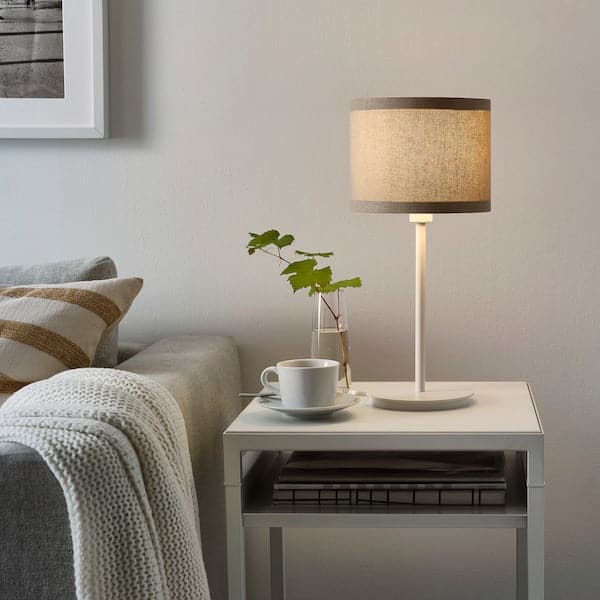 Ikea SKAFTET Base for table lamp - white 30 cm , 30 cm