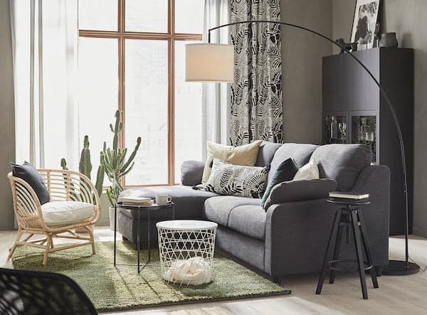 SKAFTET Base for floor lamp, arched - black - best price from Maltashopper.com 50405395