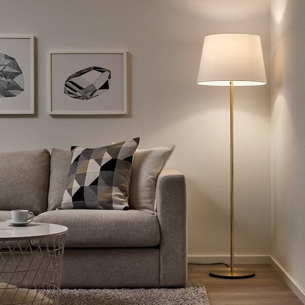 Ikea SKAFTET Base for floor lamp - brass color ,