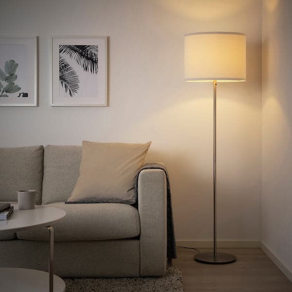 Ikea SKAFTET Base for floor lamp - nickel-plated ,