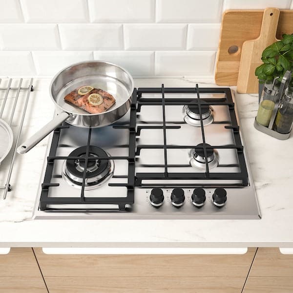 Ikea SKÅLAN Gas hob, 300 stainless steel,59 cm