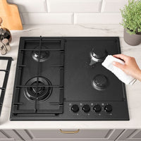 SKÅLAN Gas cooktop, 300 black, 59 cm , 59 cm - best price from Maltashopper.com 60530271