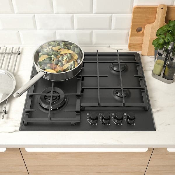 SKÅLAN Gas cooktop, 300 black, 59 cm , 59 cm - best price from Maltashopper.com 60530271