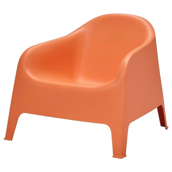 SKARPÖ - Armchair, outdoor, orange