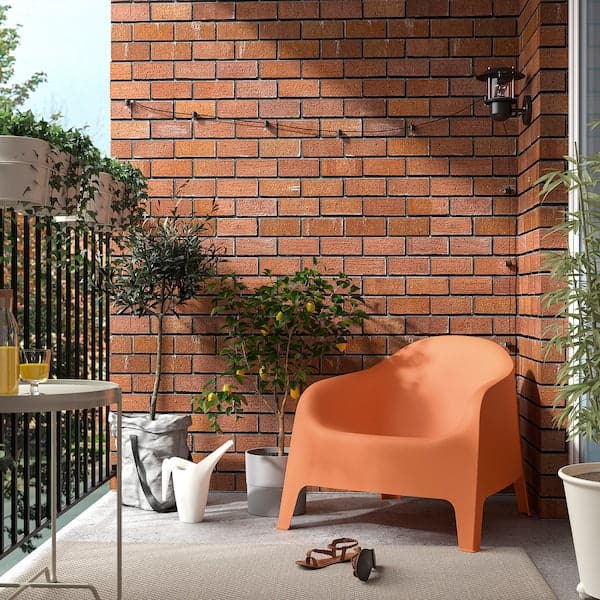 SKARPÖ - Armchair, outdoor, orange
