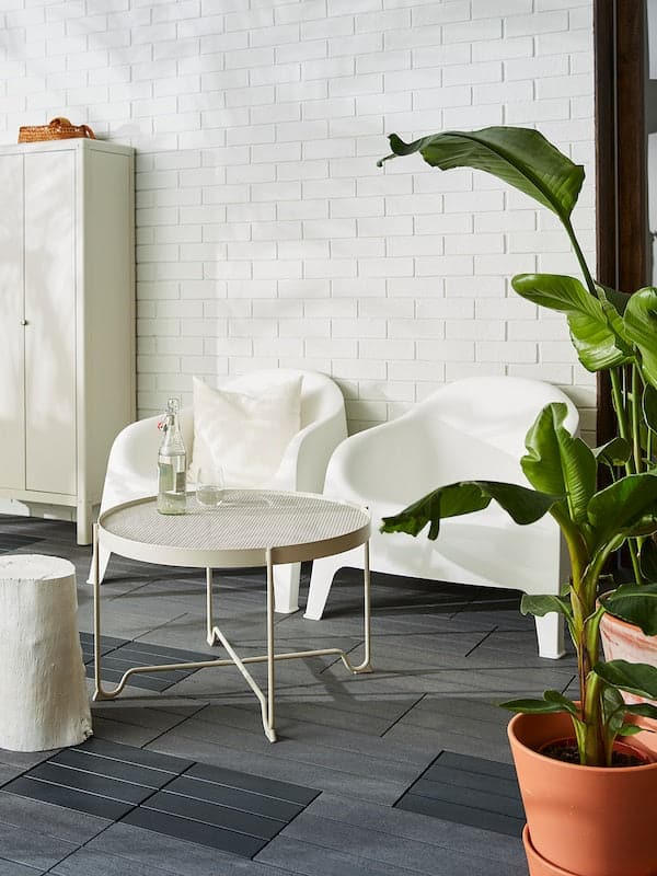 SKARPÖ - Armchair, outdoor, white - Premium Furniture from Ikea - Just €64.99! Shop now at Maltashopper.com