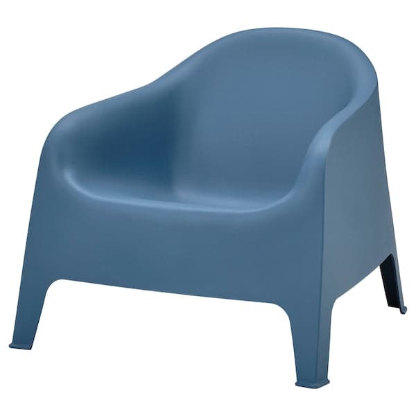 SKARPÖ - Armchair, outdoor, dark blue