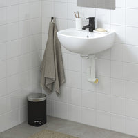 SKATSJÖN - Washbasin with siphon/mixer, white,45x35 cm - best price from Maltashopper.com 39546740