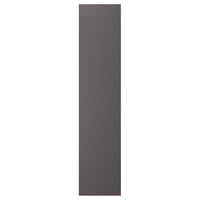 SKATVAL - Door with hinges, dark grey, 40x180 cm - best price from Maltashopper.com 39213473